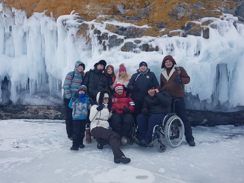 Прогулка по льду озера Байкал